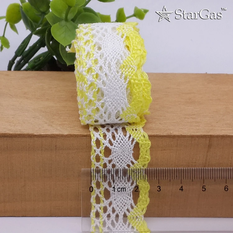 Hot Sale 25mm (1 Meter/lot) Cotton Crocheted Lace Ribbons Apparel Sewing Fabric Material DIY Handmade Clothing Accessories Belt