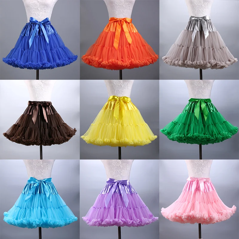 Vestido de baile bajo la falda, Vestido corto Swing, enagua Lolita Cosplay, falda de tutú de Ballet Rockabilly crinolina, novedad de 2018