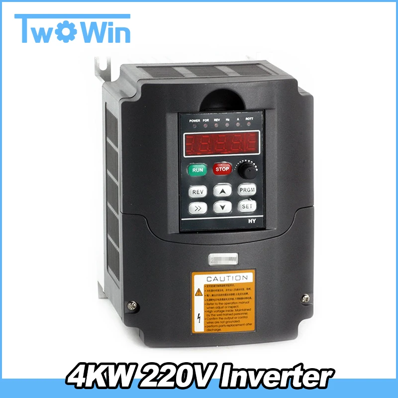 220V 4KW Frequency Inverter, Variable Frequency Converter for Water Pump and Fan blower,220v 1 phase input & 3 phase AC Drives