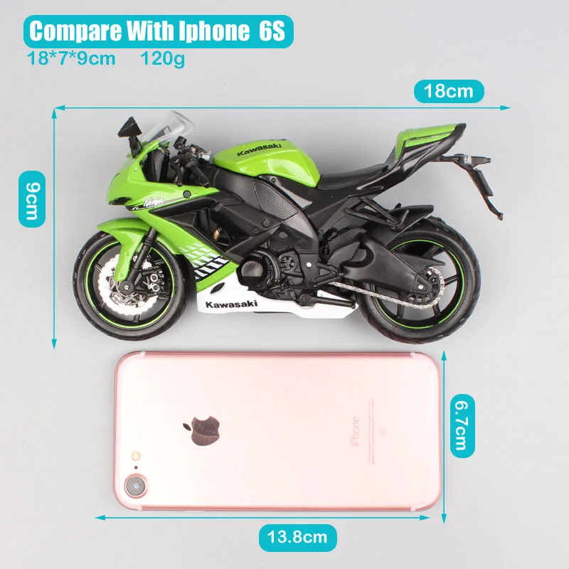 1:12 ölçekli maisto Kawasaki NINJA ZX 10R ZX-10R süper bisiklet diecast araç yarış motosiklet modelleri oyuncaklar çocuk koleksiyonu