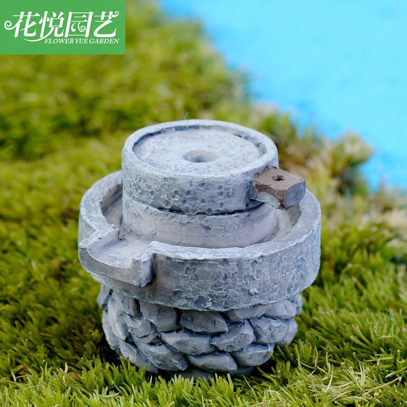 Micro Landscape Ornaments Small Stone Mill Home Decoration DIY Small Ornaments