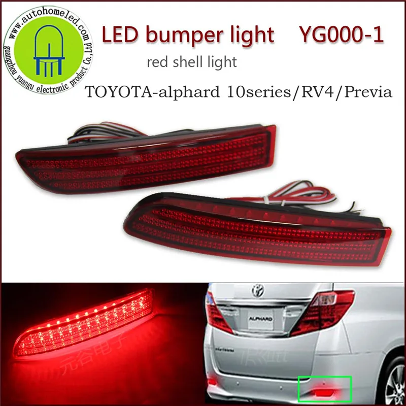 

2PC X dahosun LED Bumper Light for Toyota Alphard 10series RV4 Previa YG000