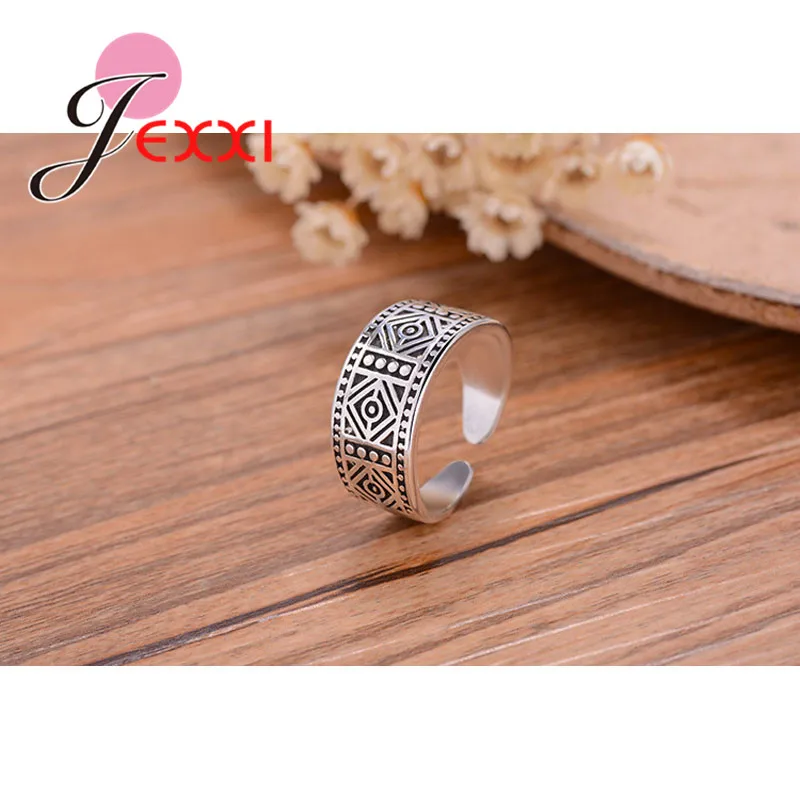 New NEW Fashion Men's Ring Vintage Beach Punk Ring Ethnic Carved Antique Silver Finger Ring Knuckle Charm