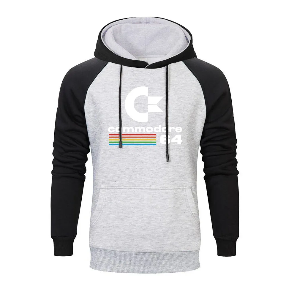 2023 Autumn Commodore 64 Raglan Hoodies C64 SID Amiga Retro 8-bit Ultra Cool Design Vinyl Hoodie Mens Personality Sweatshirt