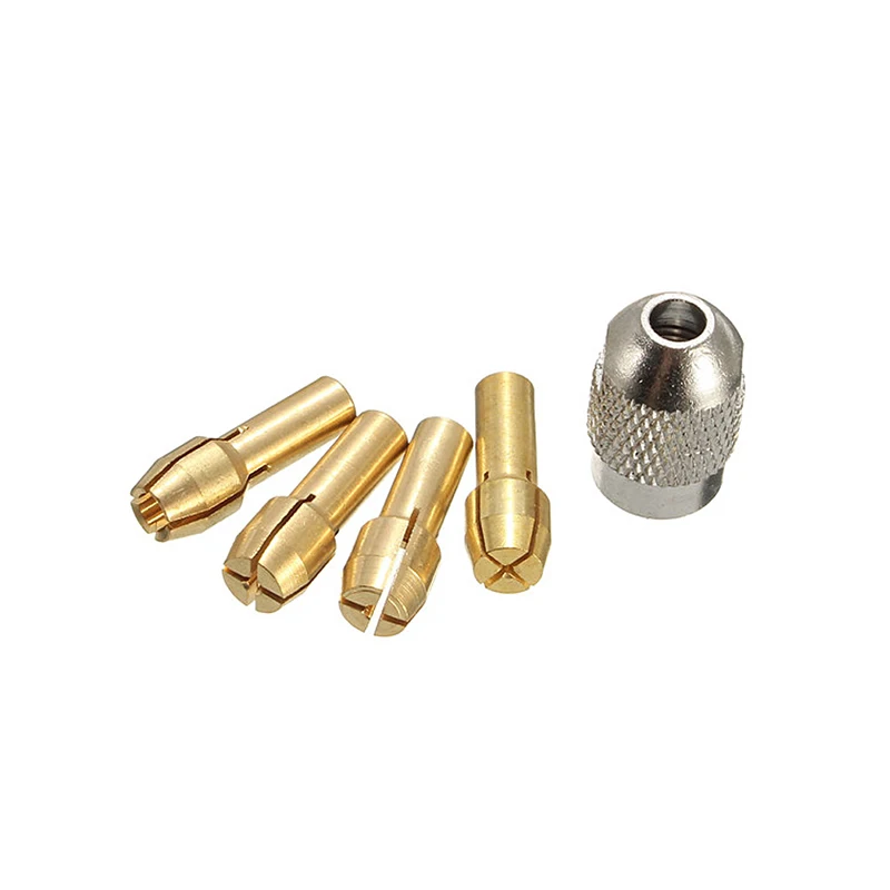 OOTDTY 10 ชิ้น 0.5-3.2 มิลลิเมตร Brass Drill Chuck Collet Bits 4.3 มิลลิเมตรสำหรับเครื่องมือโรตารี่ Dremel