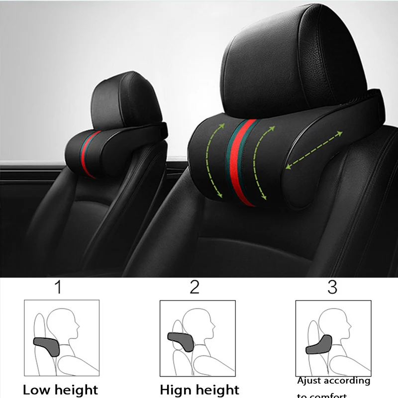 Car-styling Neck Pillow Cushion Seat Support For Citroen C5 xsara picasso berlingo Hyundai I30 IX35 Accent Seat Leon Accessories