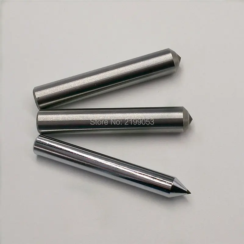 3pcs 6mm shank 50mm length metal drag engraver bit diamond tipped engraving bit  work with engraving machine