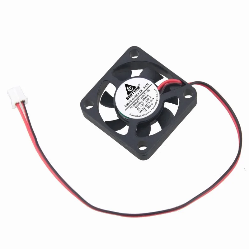 Gdstime 100 Pieces DC 12v Small Brushless Cooling Cooler Fan 30x30x7mm 3cm 30mm x 7mm 2pin 2.0