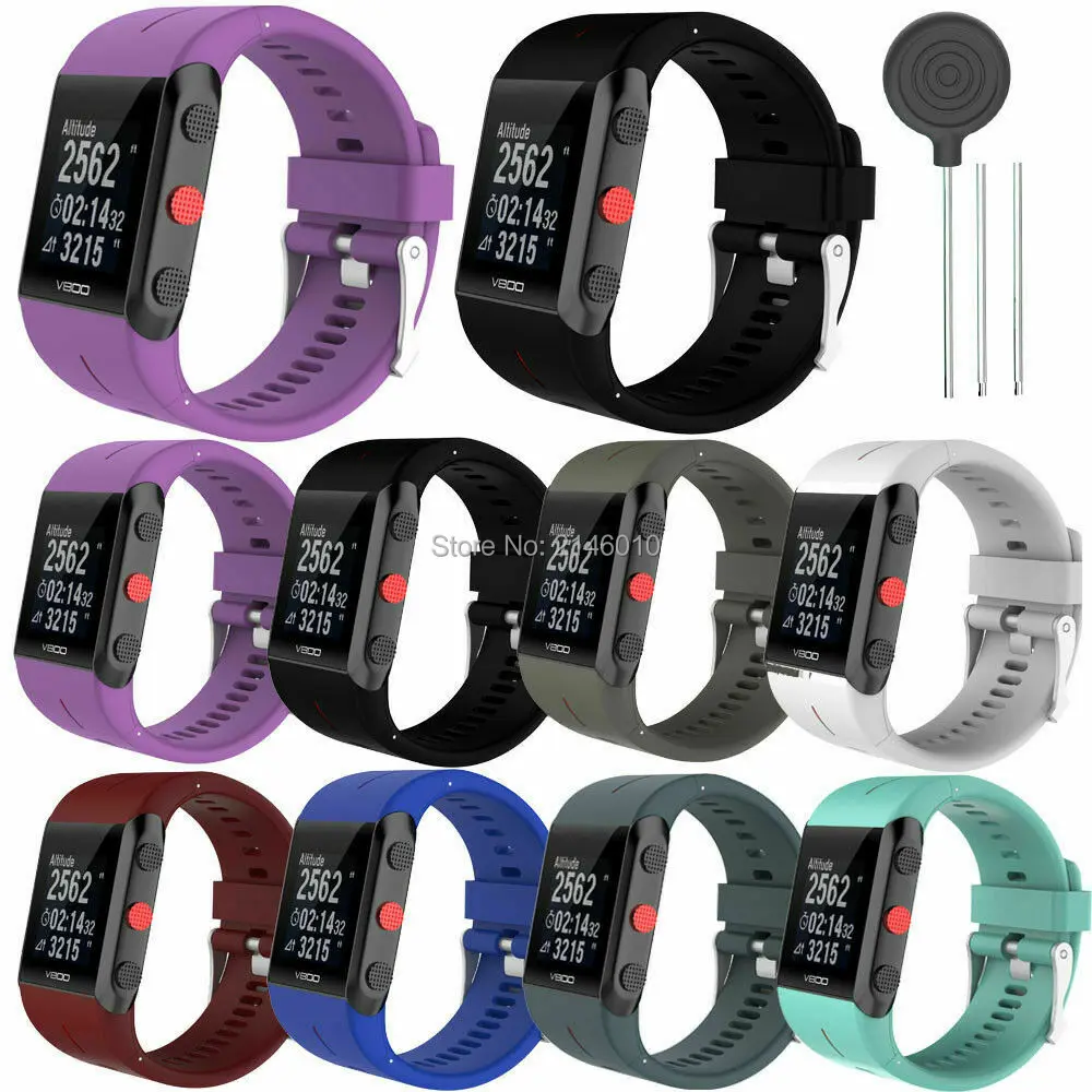 Correa de silicona para reloj Polar V800 para hombre y mujer, repuesto para pulsera deportiva, Fitness