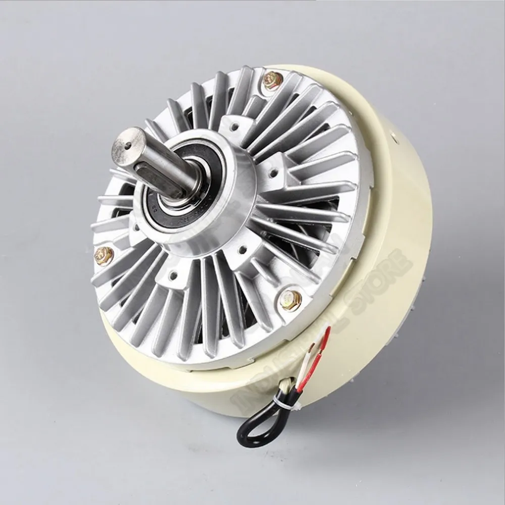 6Nm 0.6kg DC 24V Double shaft Dual 2 Axle Magnetic Powder Clutch winding Brake For Tension control Bag Printing Dyeing machine