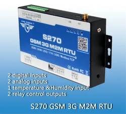 S270 GSM Controller for Remote GSM Control with 2AIN+DIN+Relay Output+ APP GSM Alarm System