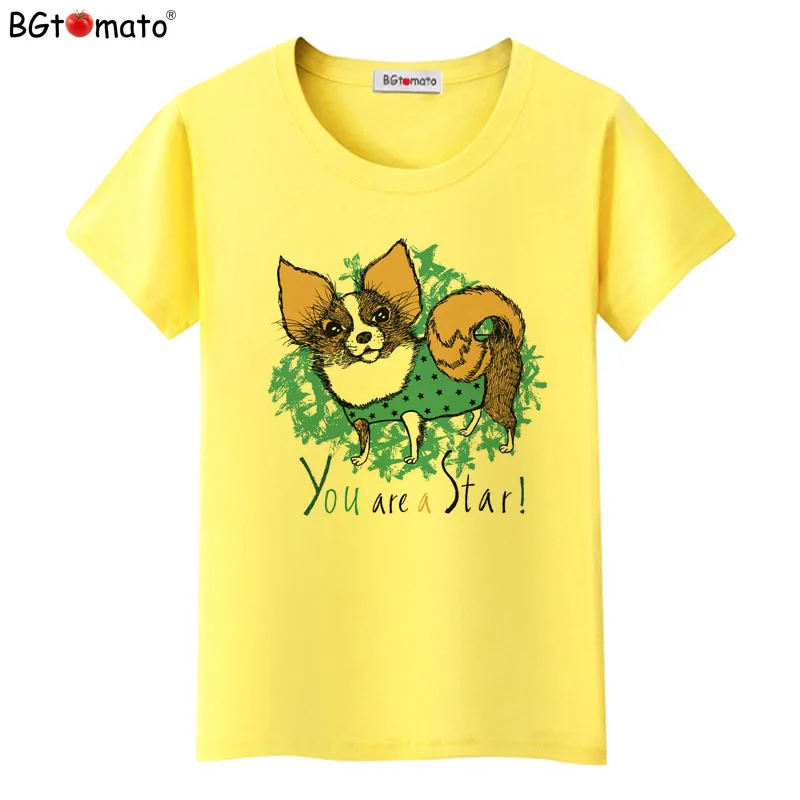 BGtomato, gran oferta, camisetas con bonito perro para mujer, marca Original, camisetas geniales cómodas de buena calidad, tops de marca originales