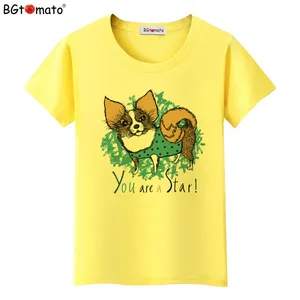 BGtomato Hot sale lovely dog shirts women t-shirts Original Brand good quality comfortable cool tees cheap sale brand tops