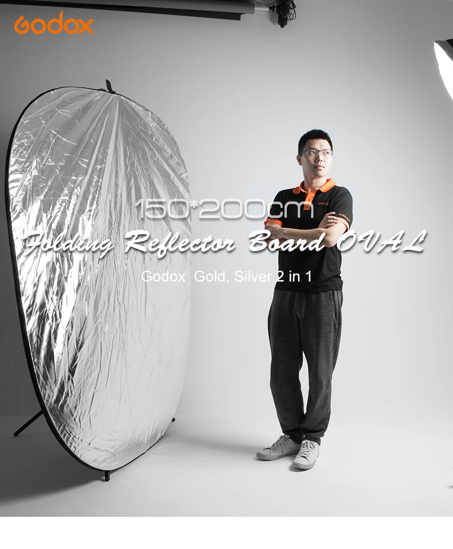 5in1 ronde lichtreflector 43 inch/110cm, draagbare opvouwbare reflector/ diffuser voor fotografiestudio - K&F Concept