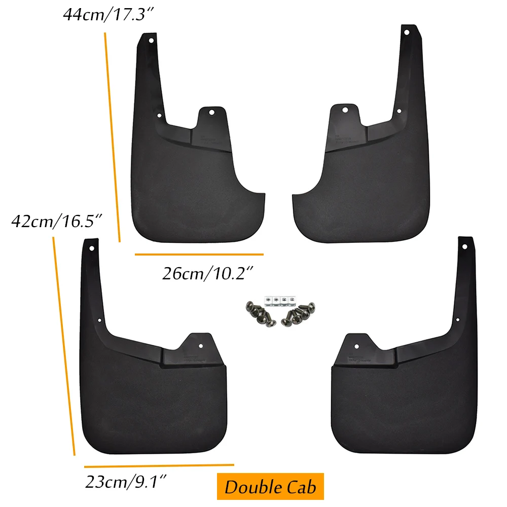 Molded Car Mud Flaps For Isuzu D Max Dmax 2WD 4WD 2011-2019 Holden Colorado 7 V Cross 4x4 Mudflaps Splash Guards Flap Mudguards