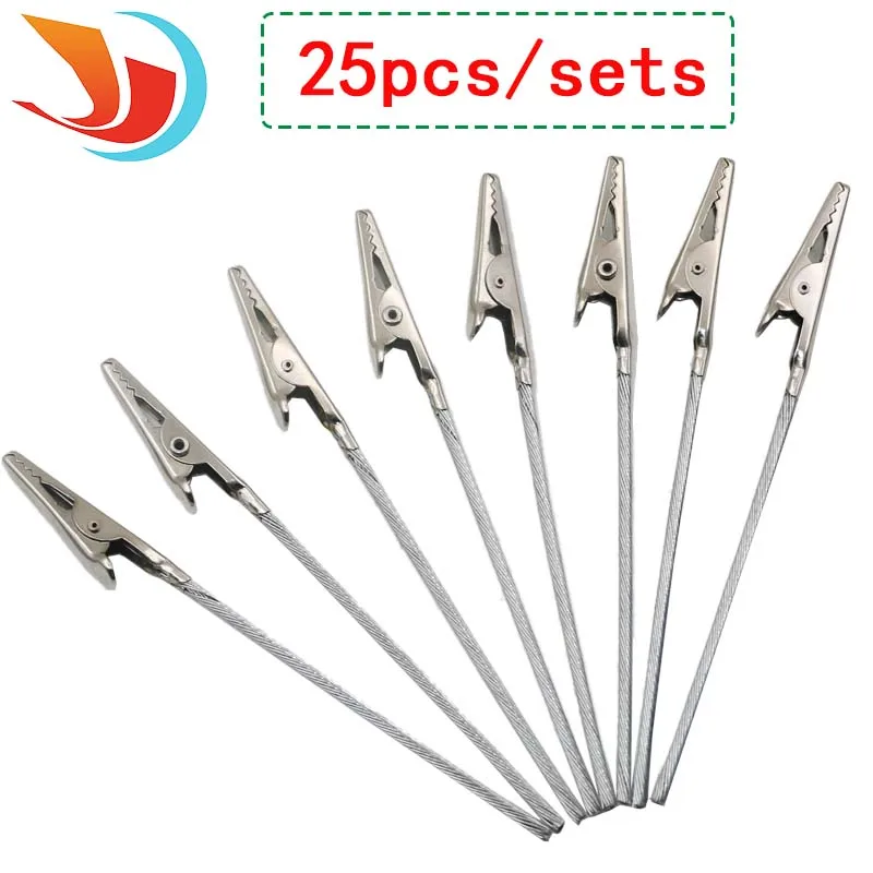 Lote de 25 uds. De clips de 4 pulgadas para manualidades, clip de alambre para tarjetas, notas, imágenes, fotos y notas, pinzas de cocodrilo para fiesta, accesorios para pastel y arcilla