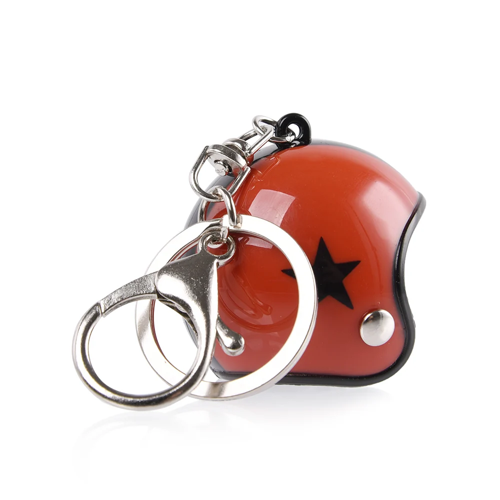 Star Motorcycle Helmet Keychain Pendant Classic Key Ring Casque Key Movie role Ultraman hero keychaCreative Business Gifts