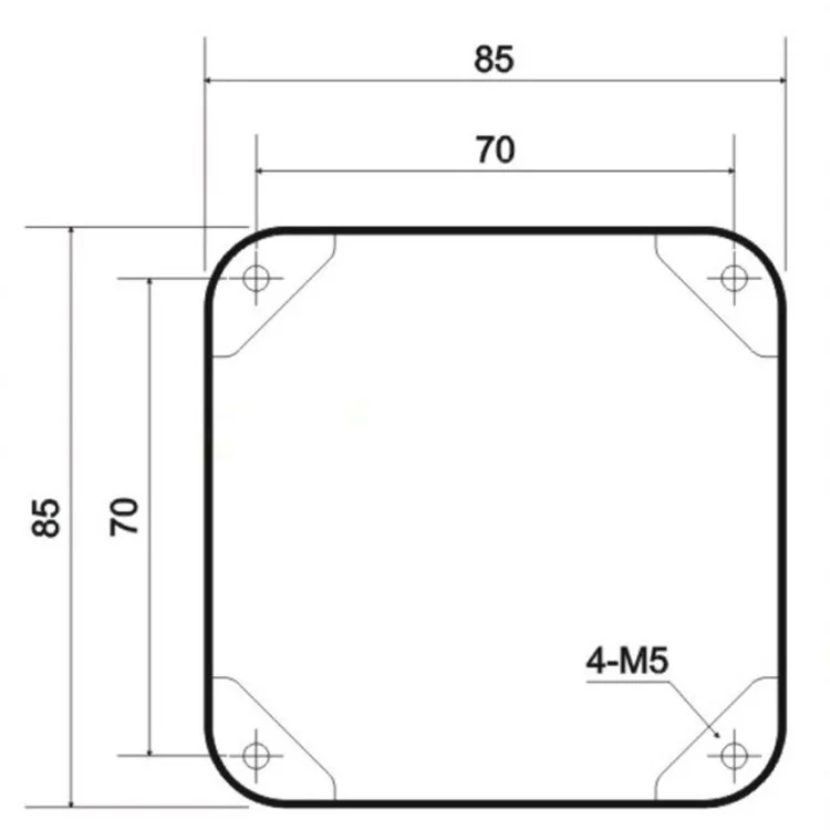1 PC 85*85*100mm Schwarz Eisen Transformator Abdeckung Triode Schützen Box Fall Gehäuse Hifi Audio Vintage rohr AMP DIY GD-PARTS