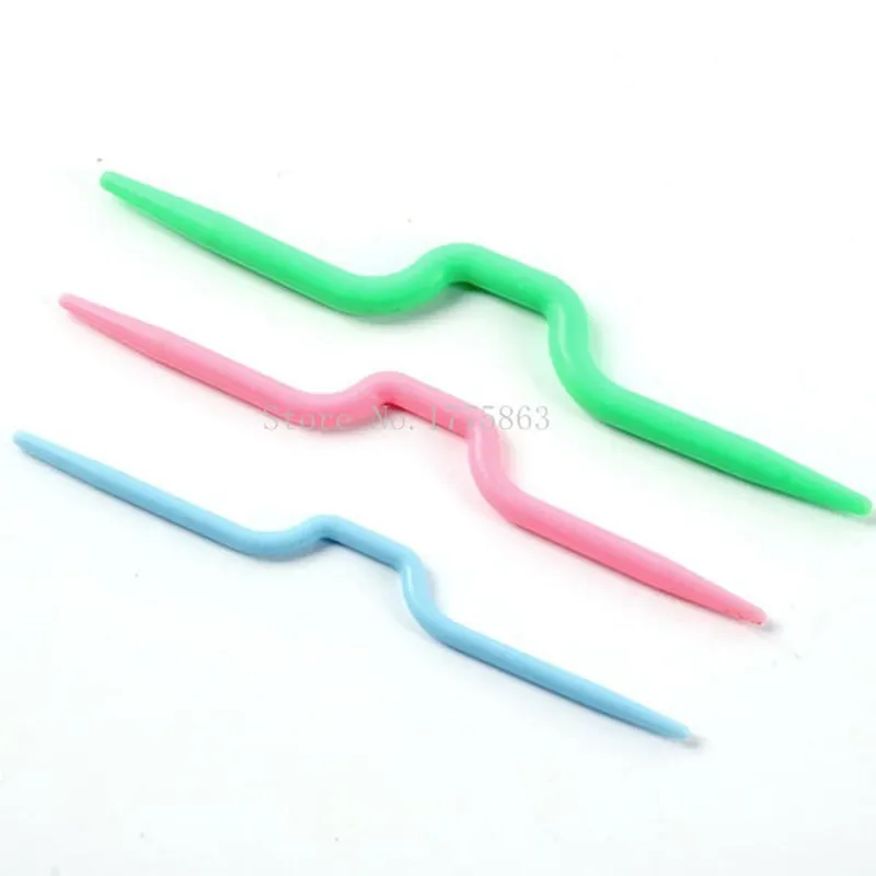 6pcs Knit Stitch Holders Cable Needles Crochet Tool Craft Hook Knit 2 Sets AA7791