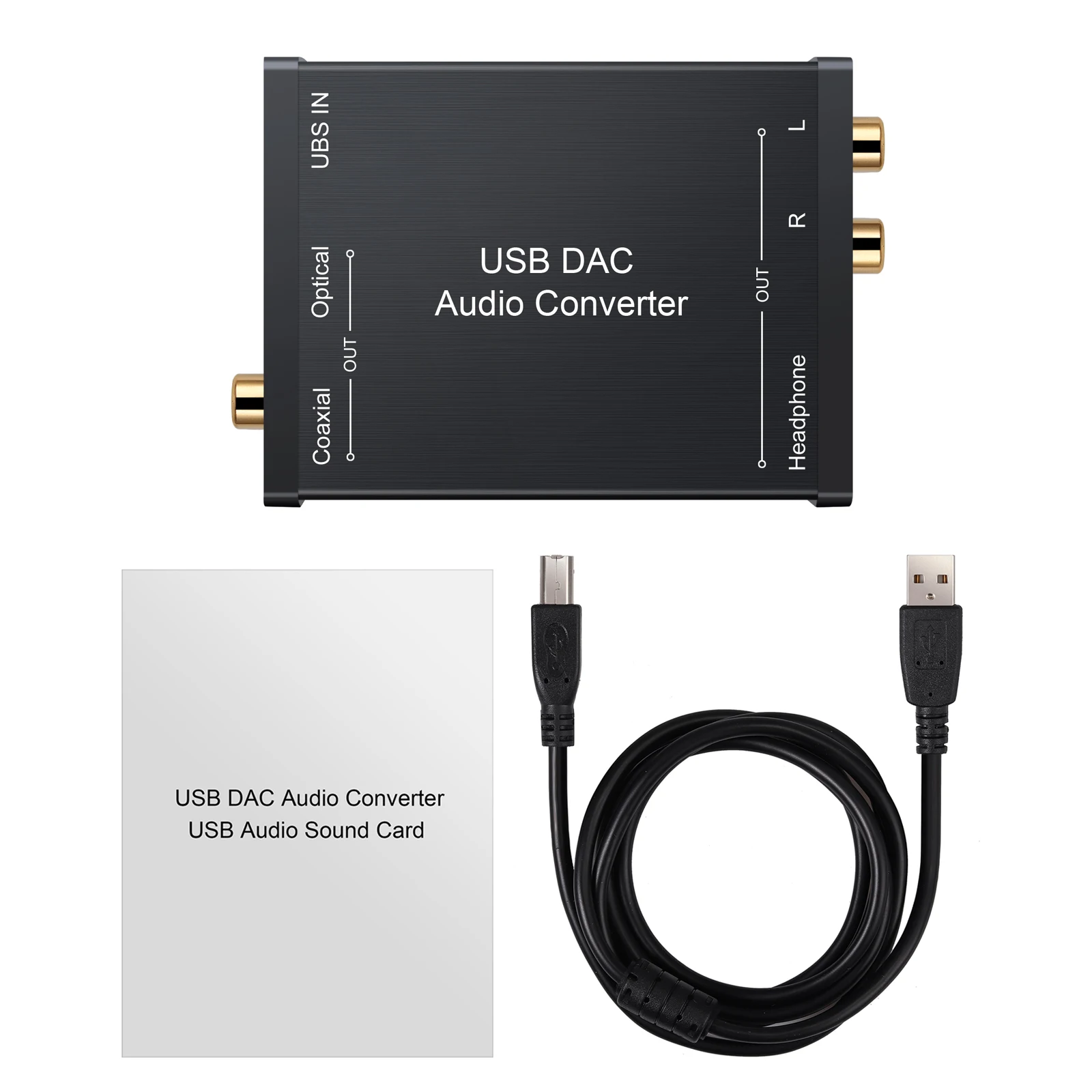 Prozor-conversor usb dac audio com auscultadores 3,5mm, compatível com ps4 dac