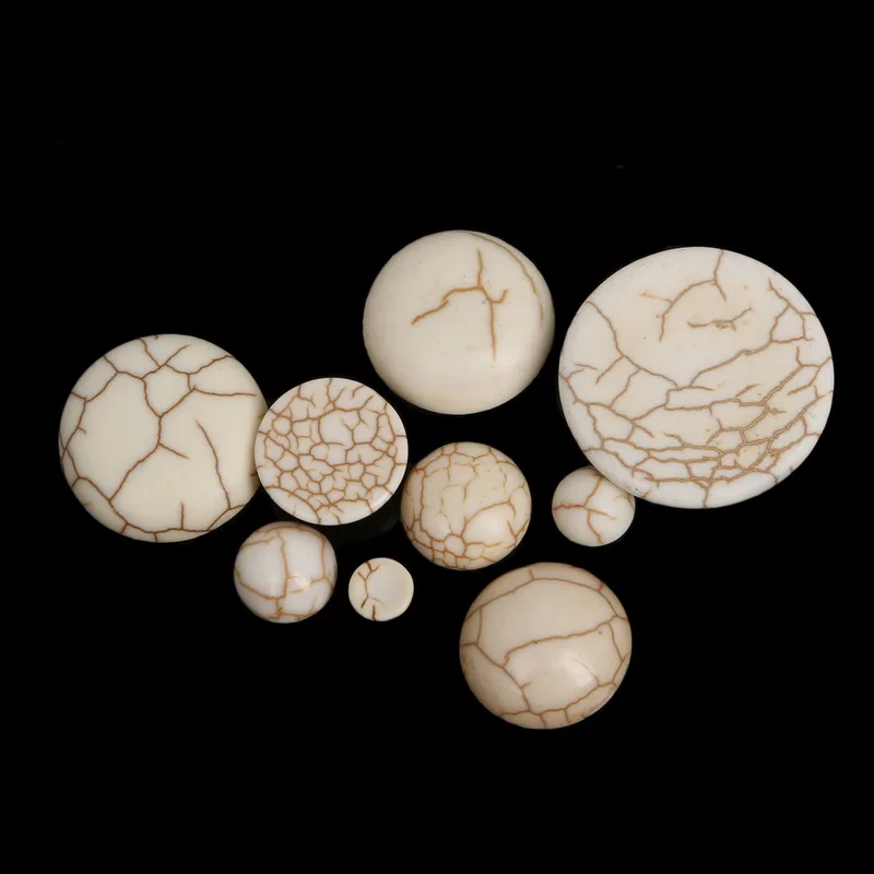 Half Round 6-25mm Synthetic White Howlite Stone DIY Dome Cabochons Beads Findings