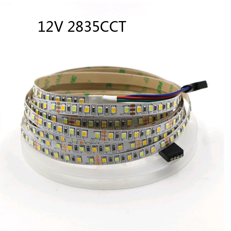 

12vSMD 2835 white warm white CCT intelligent WIFI controller +12v3A power adapter 5M 600leds soft light strip ip30