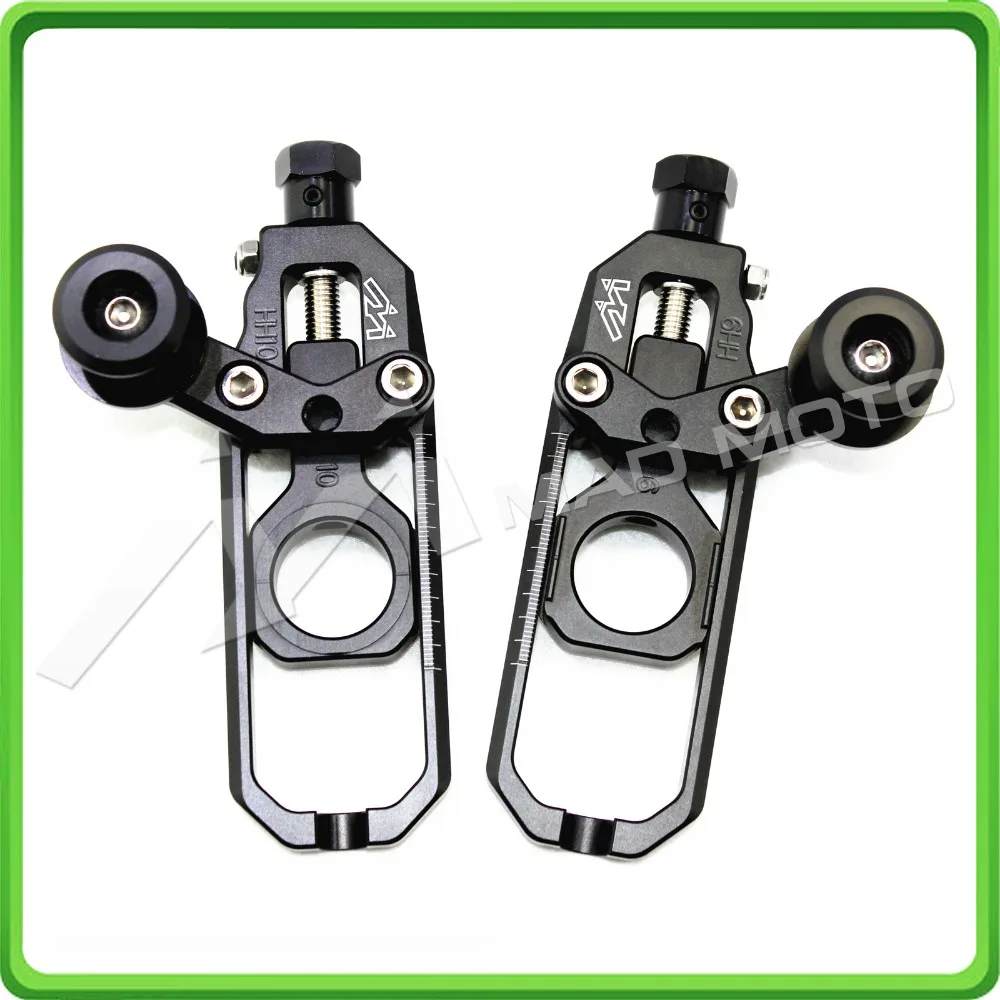 Motorcycle Chain Adjuster with paddock bobbins fit for Honda CBR600RR 2007 - 2016 2008 2009 2010 2011 2012 2013 2014 2015