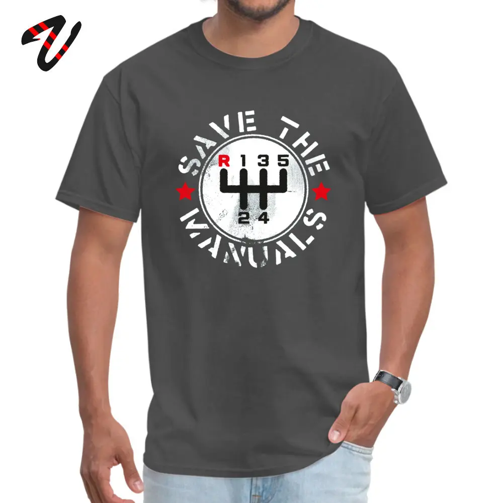 Mens T Shirts Grappige Besparen De Handgeschakelde Auto Tops Mannen T-shirt Katoen Crew Hals Koi Augurk Tees Arbeid Dag gratis Verzending