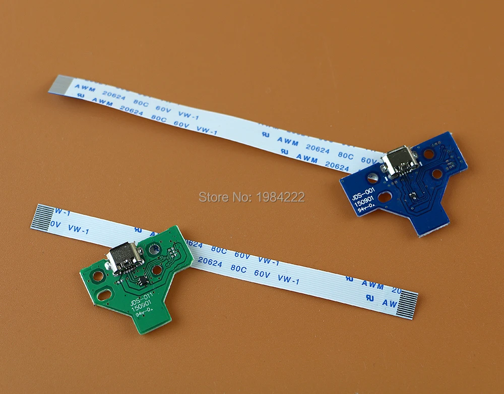 10 Buah = 5Set Kualitas Tinggi 12pin 14pin LED Daya/Pengisian PCB Papan dengan Kabel Pita Fleksibel untuk Pengendali PS4