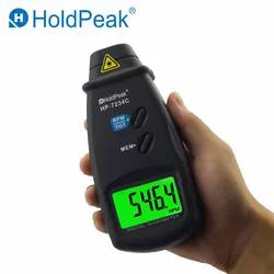 HoldPeak HP-9234C Digital Engine Tachometer Electronic RPM Test Handhold LCD Digital Tachometer Wide Measuring Range Speedometer