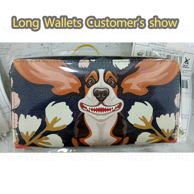 Noisydesigns plutônio à prova dwaterproof água carteira longa para as mulheres do sexo feminino bolsa de moedas bonito galgo cães animais impressão titular do cartão embreagem carteiras