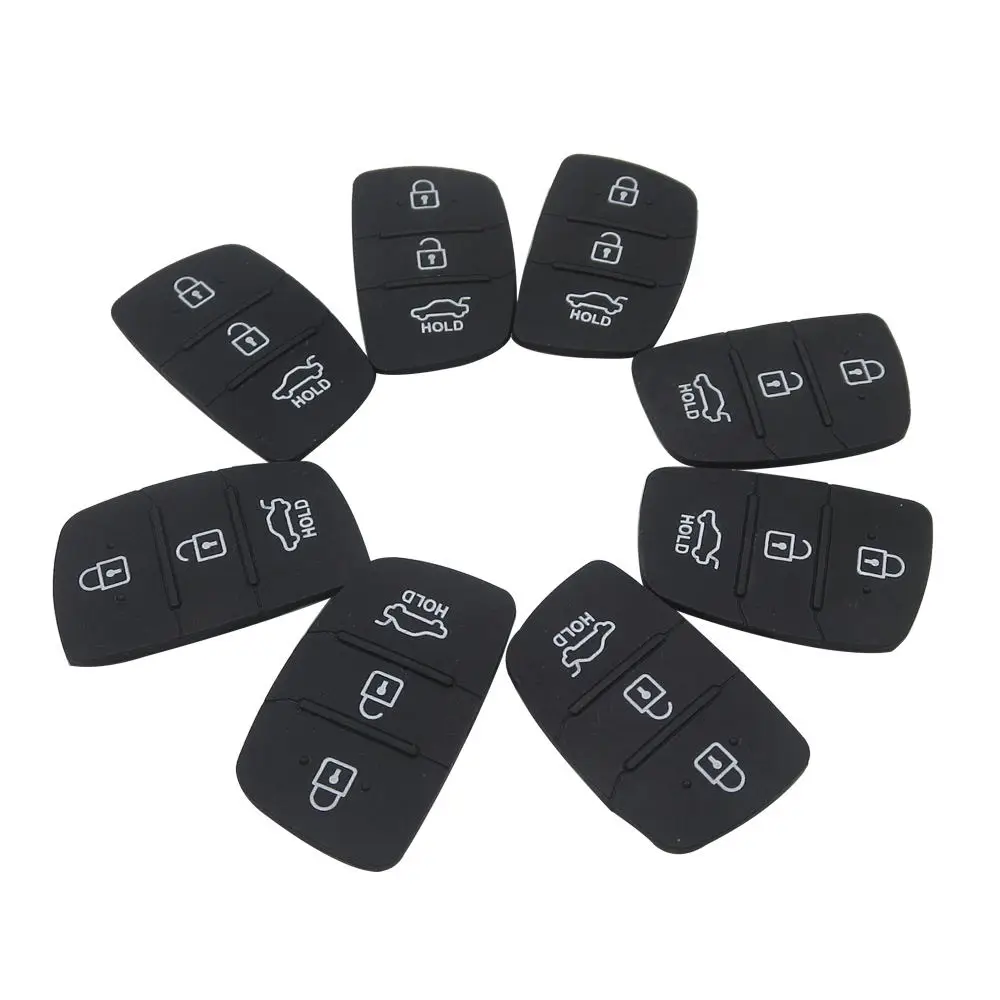 OkeyTech – coque de remplacement pour clé télécommande, 3/4 boutons, pour voiture Mistra Hyundai HB20 SANTA FE IX35 IX45, 50pcs