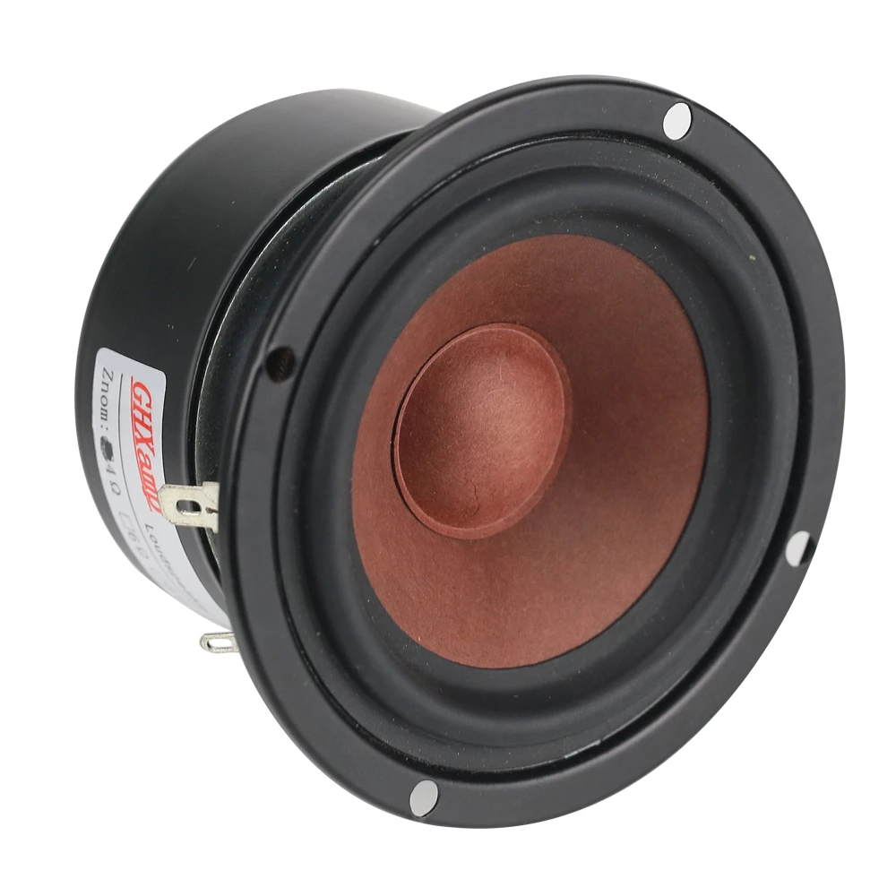 GHXAMP 3 بوصة 4OHM 20 واط كامل المدى المتكلم طبل ورقة Midrange مكبر الصوت مكبرات الصوت للمنزل مسرح الكمبيوتر Hifi لتقوم بها بنفسك 89 مللي متر 1 Pairs