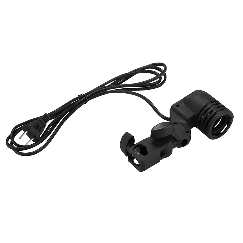 Meking واحد رئيس لمبة حامل E27 المقبس فلاش مظلة قوس صور الإضاءة لمبة حامل للتصوير استوديو الملحقات