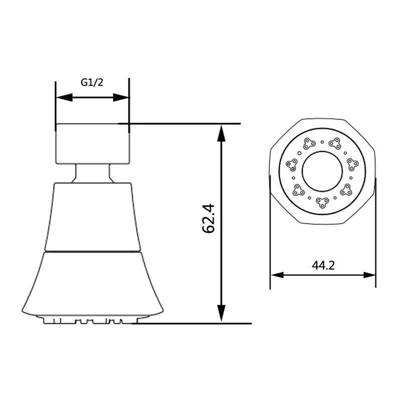 Kitchen Faucet Water Bubbler 360 Degree Rotatable Water Saving Tap Aerator Diffuser Faucet Filter Shower Head Nozzle for Kitchen