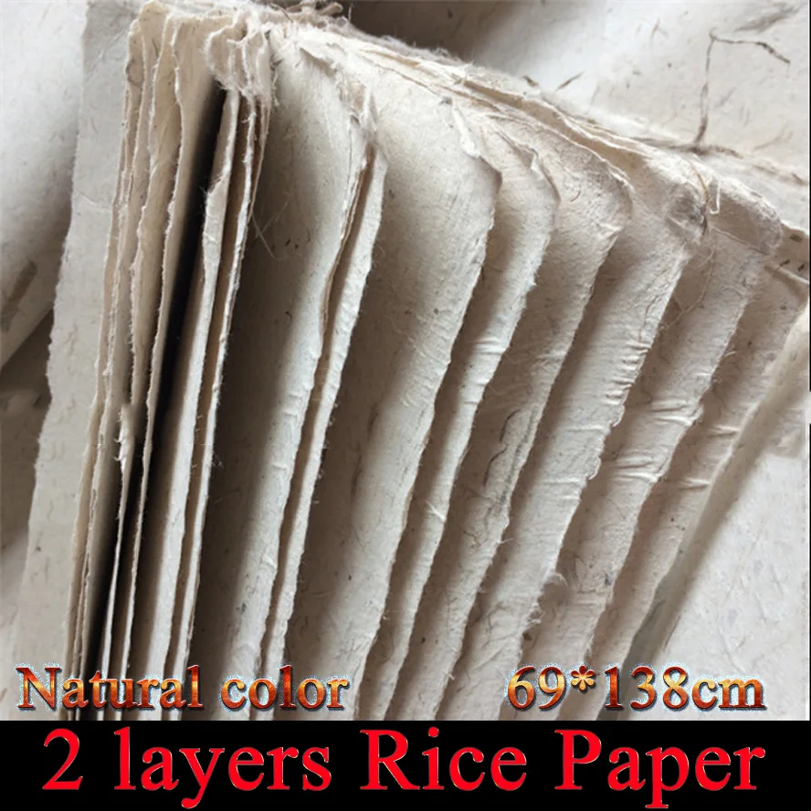 

Top grade Chinese 2 layers Thick rice paper for Painting calligraphy Xuan zhi paper Art supply