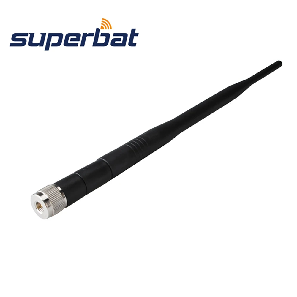 Superbat WiFi Antenna Tilt & Swivel 2.4GHz 7dbi Omnidirectional Booster Rubber Aerial Antenna SMA for Wireless Router 258mm