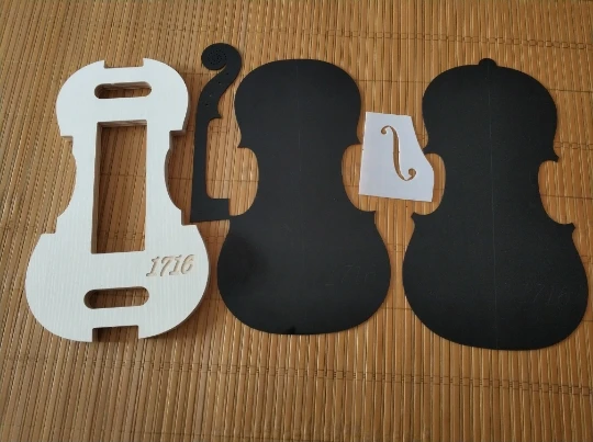 

1 set 4/4 violin neck / F hole template and Mold/Mold templet violin parts