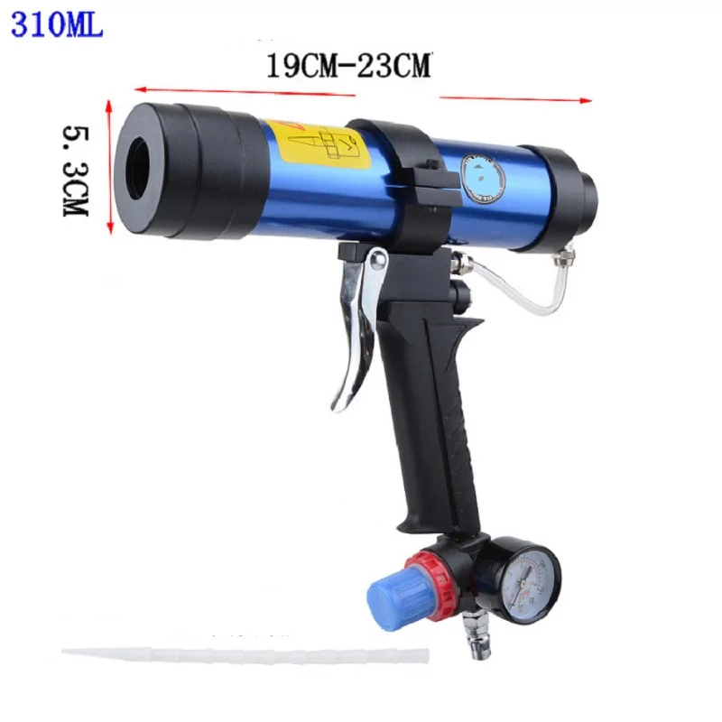 

NEW 1pcs 310ml Pneumatic air glass glue guns Pneumatic Caulking Gun Glass Glue Gun Air Rubber Gun Caulk Applicator Tool