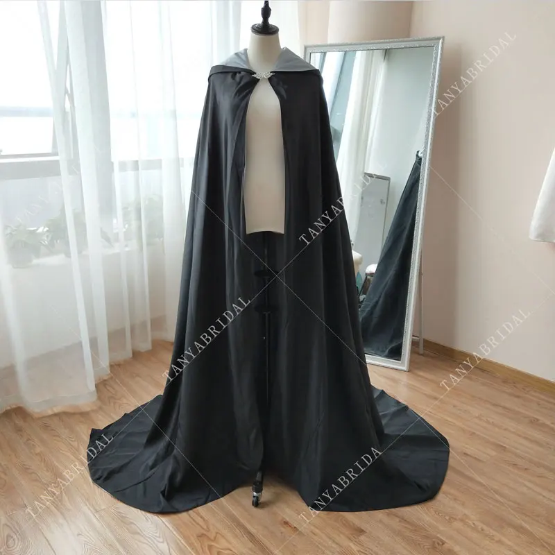 

Royal Blue And Silver Lining Wedding Wrap Long Riding Hood Costume Bridal Cape Fairytale Fantasy Shawls Medieval COSPLAY DJ101