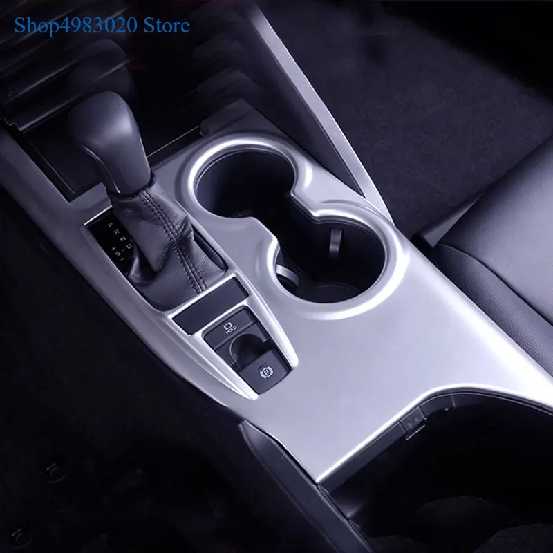 

Trim For Toyota Camry 2018 ABS Carbon Fiber Style Interior Center Console Gear Shift Box Panel Cover Decorative Car Accessories