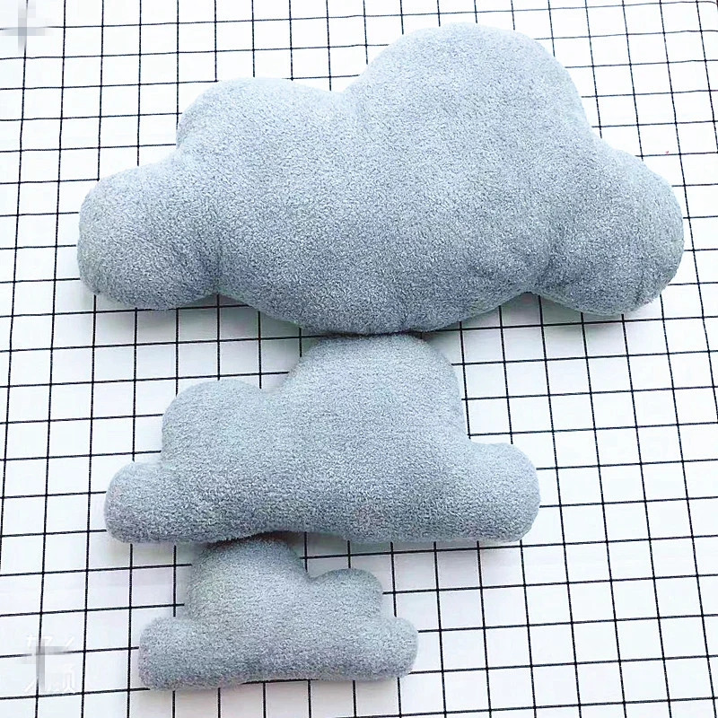 Cute 3 Sizes Cloud Shaped Pillow Cushion Stuffed Plush Toy Bedding Baby room Home Decoration Gift