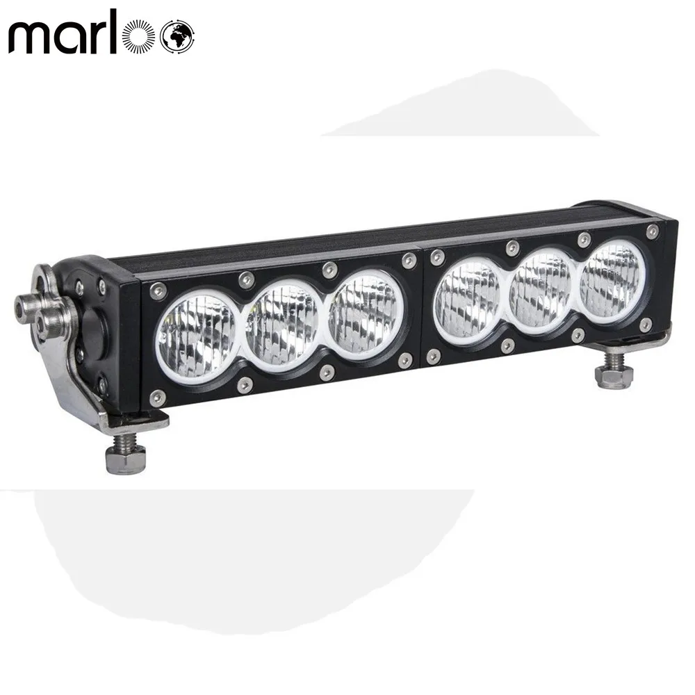 

Marloo 11 Inch 4X4 Offroad Light Bar 60W White/Amber Car Led Work Light for Driving Off-Road Truck SUV ATV Tractor Boat 12V 24V