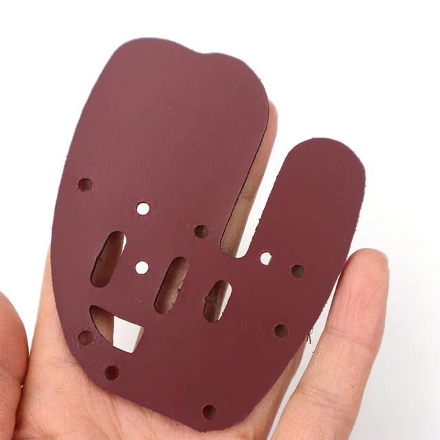 1PC DECUT Archery Finger Tab Finger Guard Replacement RUGBII Leather Finger Tab Replacement for Hunting Shooting Accessory