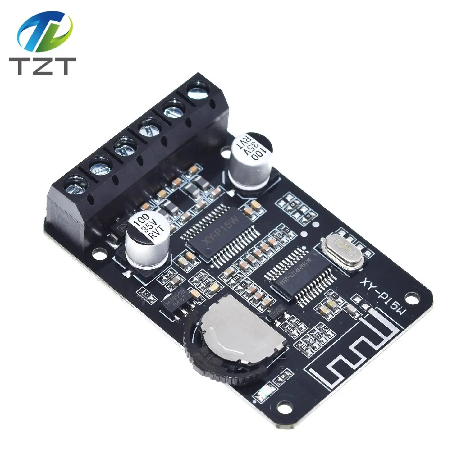 TZT 10W/15W/20W Stereo Bluetooth Leistungsverstärkerplatine 12V/24V Hochleistungs-Digitalverstärkermodul XY-P15W – Detail 6