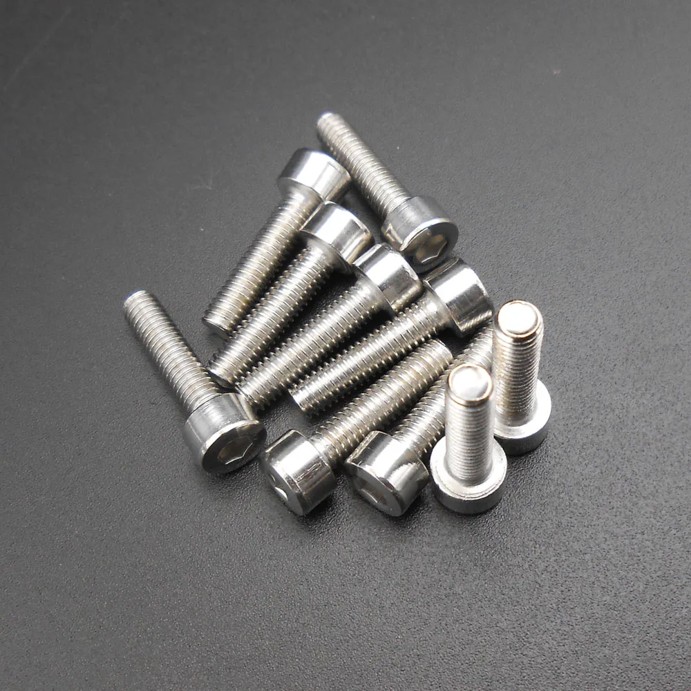 

100PCS M4 201 Stainless Steel Hexagon Bolt Socket Cap Head Screws 4MM X 16MM DIN912 M4*16MM Hex Socket Screw Bolts *AT377X100