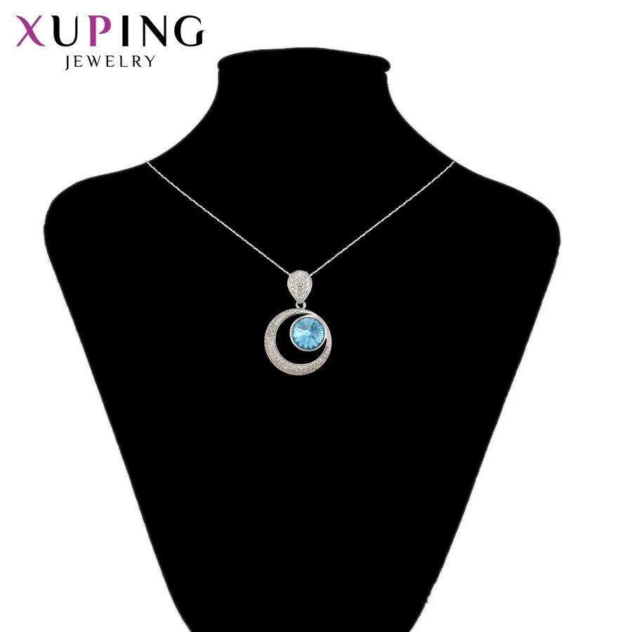 Xuping Jewelry Fashion Charms European Style Pendant Necklace with Crystal for Women Party School  Gifts A00612502