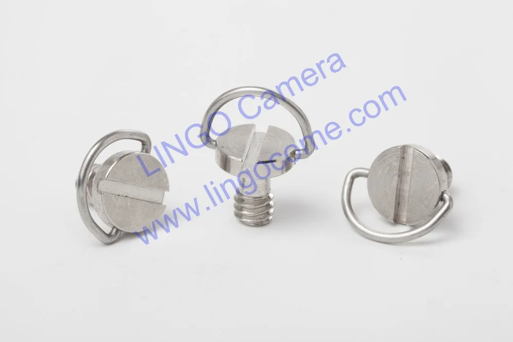 1/4 "C リングねじ用眼レフカメラの三脚クイックリリースプレートシルバー