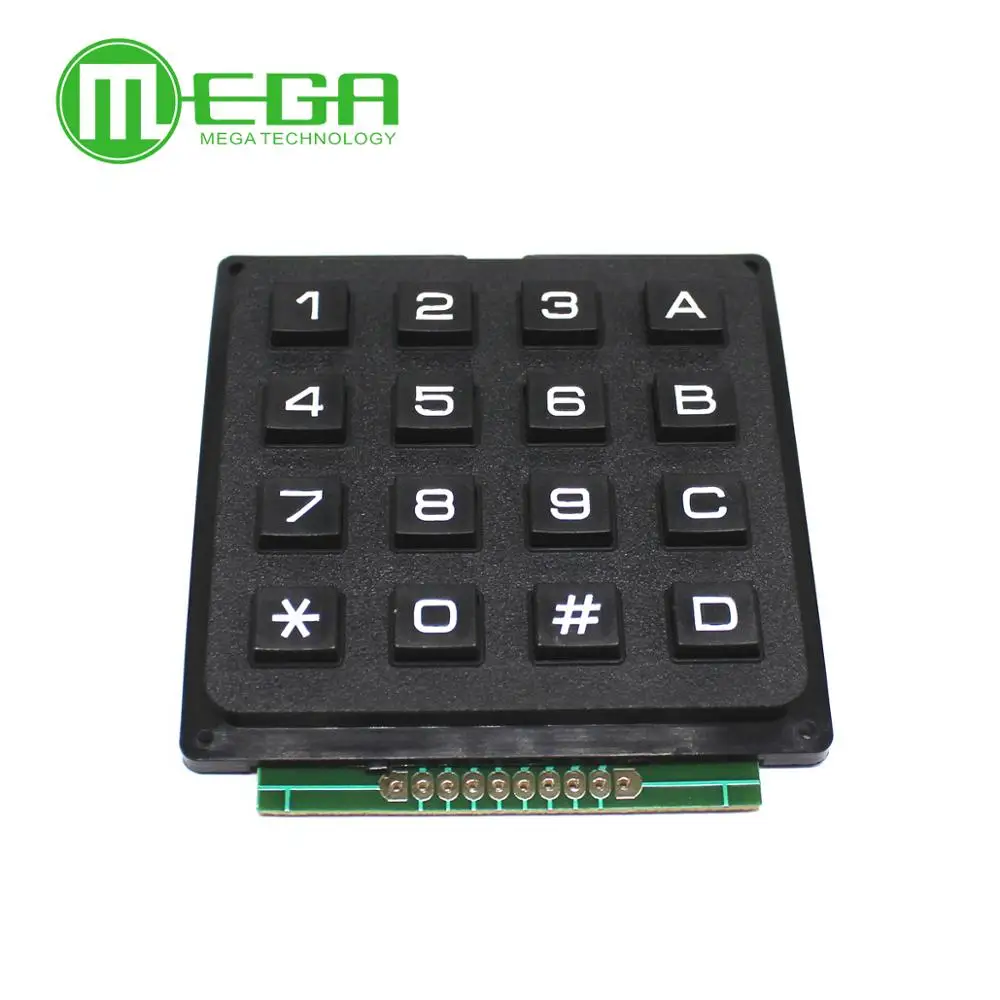 3*4 4*4 Matrix Switch Keyboard Keypad Array Module ABS Plastic Keys 4x4 3x4 12 16 Key Button Membrane Switch DIY Kit for Arduino