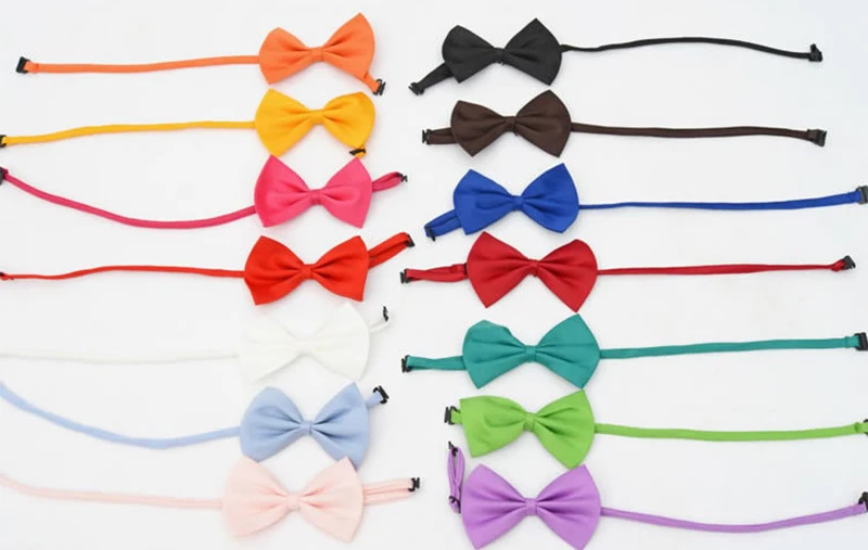 

1000pcs/lot Gentleman bow Tie pet adjustable Collor dog cat bow tie Pet collar
